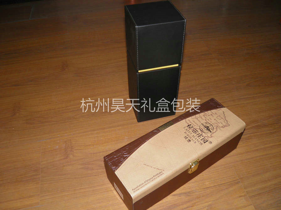 單瓶皮酒盒